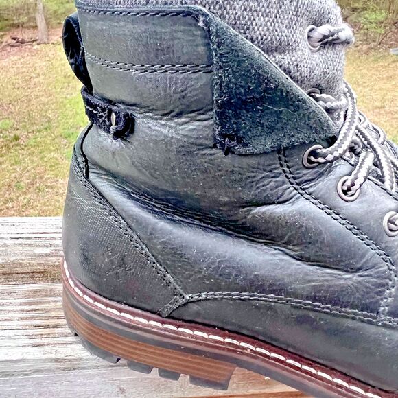 BUCKLE OUTPOST MAKERS BLACK LEATHER EVERET BOOTS SIZE 10.5 main image 9